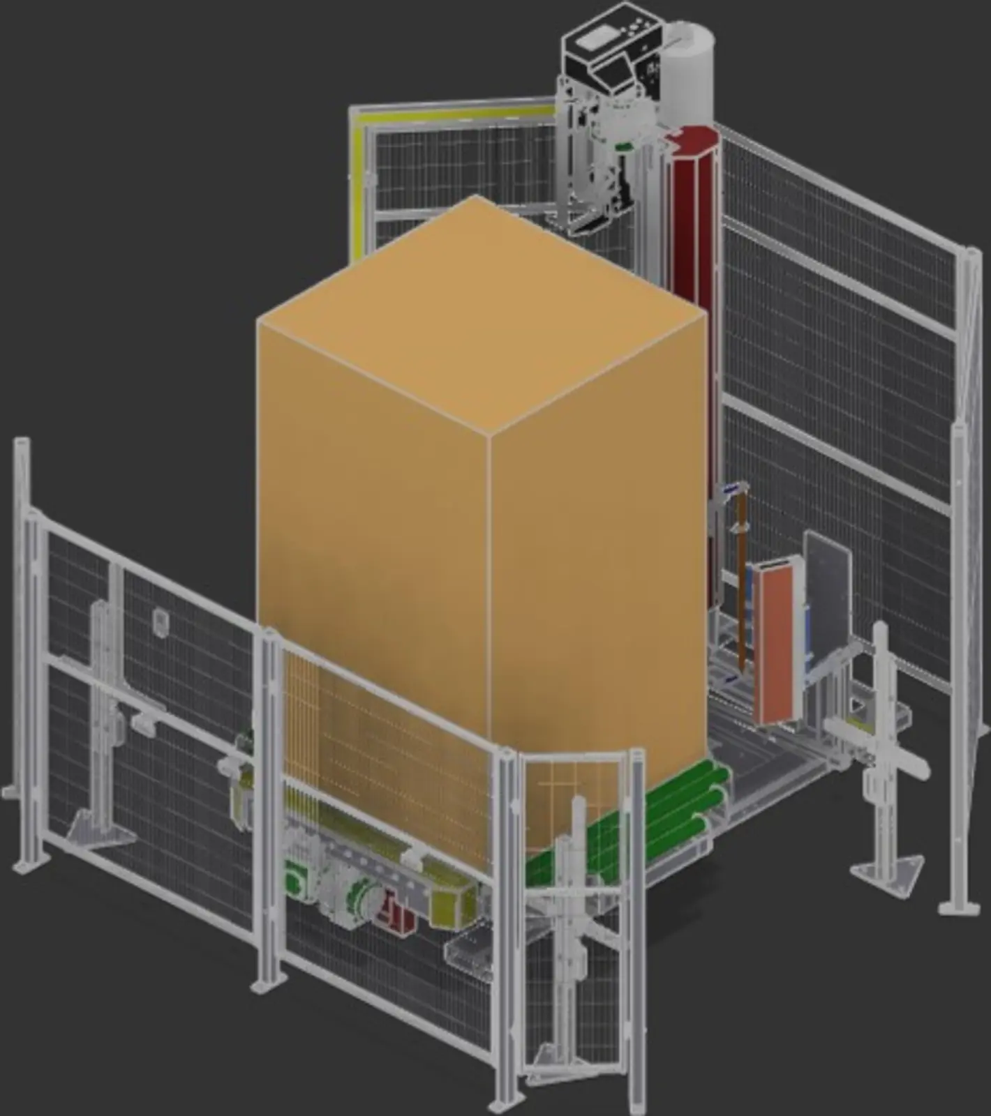 Industrial wrapper cell used as the visual anchor for a packaging line modernization case study.